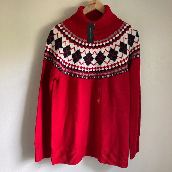 New Tommy Hilfiger women’s fair isle sweater - Picture 1 of 7